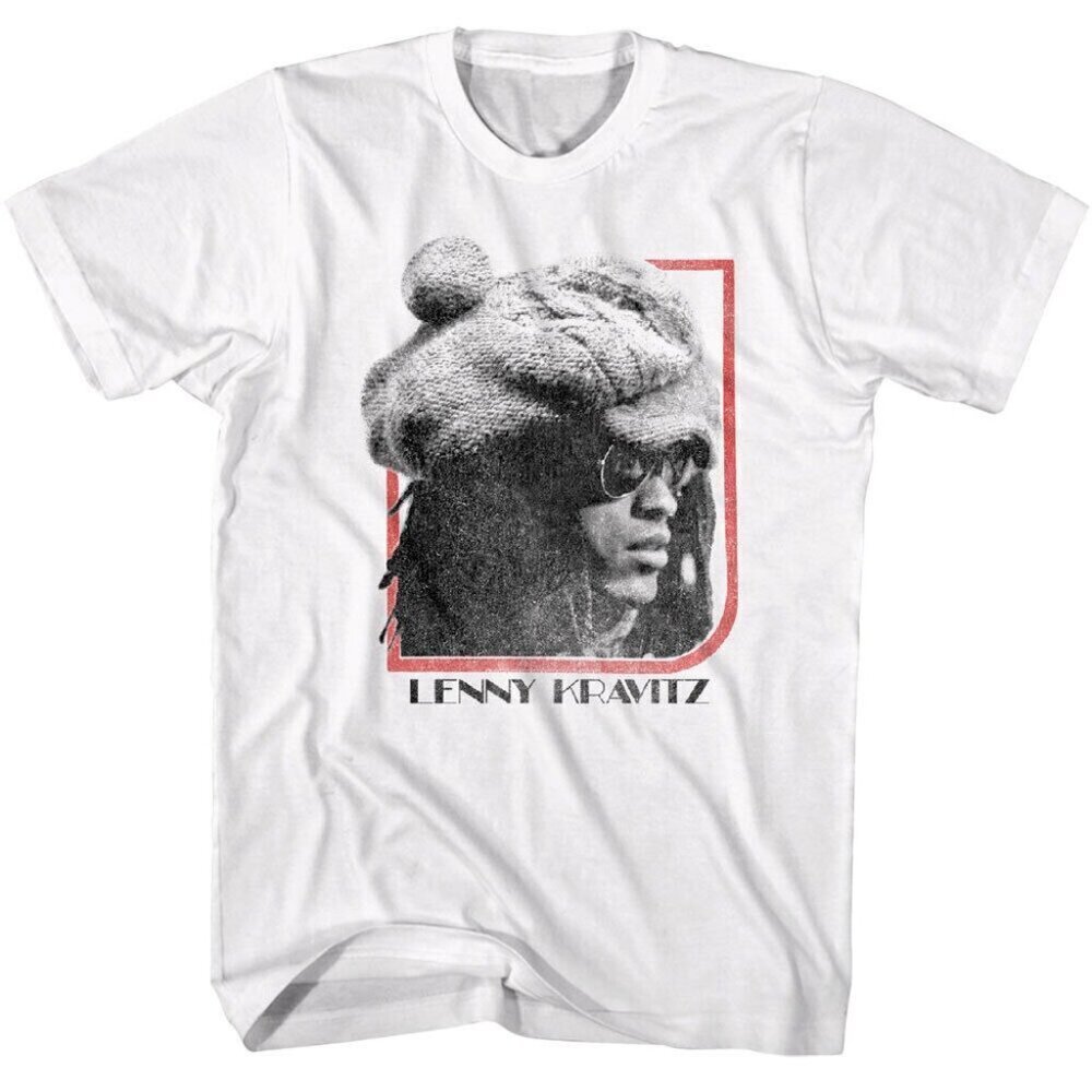 Lenny Kravitz Big Hat T Shirt Rock Legend Guitarist Star .